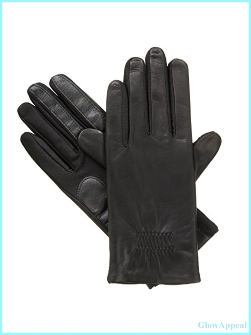 Genuine Leather Touchscreen Gloves with Fleece Lining, Cold Weather Accessory,